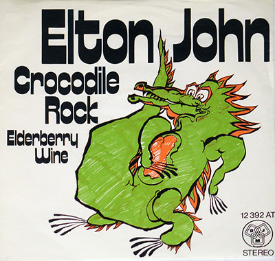 ELTON JOHN - Crocodile Rock  album front cover vinyl record